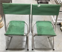 2 Masters folding chairs