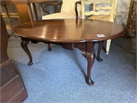Oval shaped coffee table