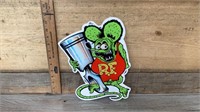 Rat Fink (RF) new porcelain sign