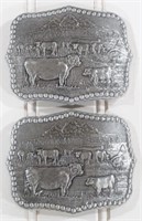 Pair of Moorman's Belt Buckles (NOS)