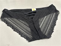 1X Black Lace Underwear