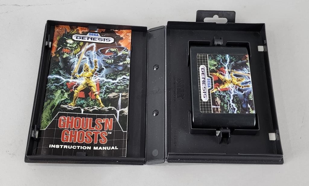 Sega Genesis Ghouls 'N Ghost Game Cartridge in Box