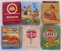 22 vintage matchbooks: Allerton & Sidell Illinois