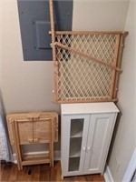 Storage Cabinet, TV trays & Baby Gate