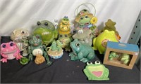 Assortment Of Frog Statues