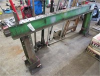 I-beam welding stand, 41"H x 94"W x 15"D.