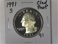 1991-S Proof Washington Quarter