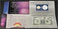 3pc US Millennium Coin/Currency Set