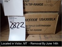 CASE OF (200) ROUNDS OF 300 BLACKOUT 125 GR OPEN
