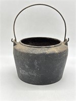 Vintage Small Cast Iron Pot with Handle