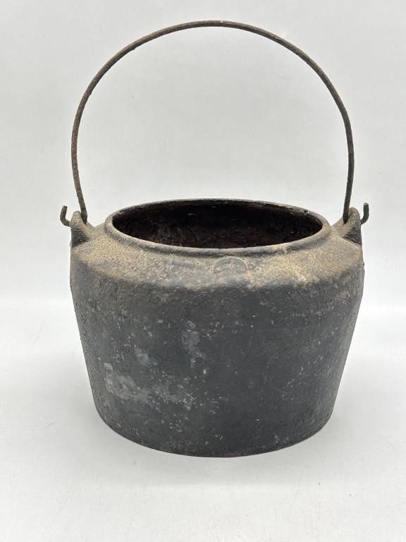 Vintage Small Cast Iron Pot with Handle