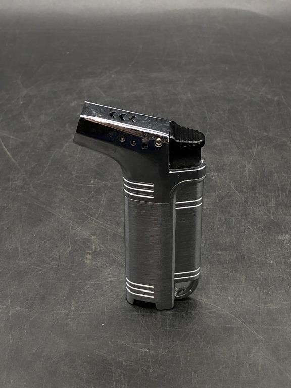 Silver Jet Cigar Butane Lighter