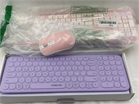 Pink keyboard and mouse/ lilac mouse and keyboad