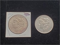 1881 O 1900 90% Silver Morgan Dollars.