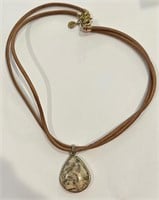 20” Stone Pendant Necklace Barse Brand