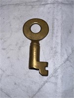 Vintage brass railroad key