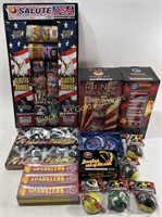 Assortment of Fireworks, Hellcat Cans, Chasers, &