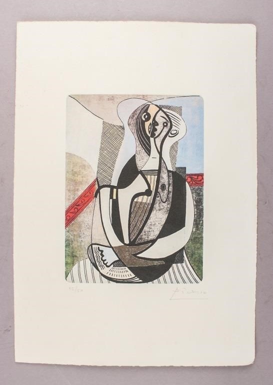 Spanish Etching Paper Signed Pablo Picasso 15/50