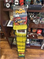 Diecast Toy Vehicles with Metal Display Stand