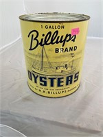 1 Gallon Billups Mathews VA Oyster Can