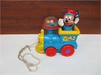 Vintage Mickey Mouse Pull Toy Train