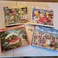 Puzzle Lot- Dogs, Birds, Fish and More