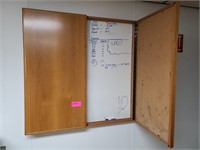 White Board with Doors in Kitchen