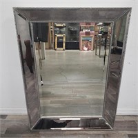 Framed beveled mirror