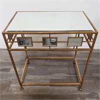 Mirror top side table