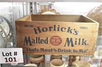 Malted Milk Advertising Crate: