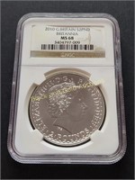 2010 NGC MS68 - 1oz Silver Britannia