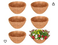 6PCS 10 In Coconut Fiber Planter Liners