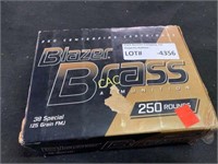 250rds Blazer Brass 38spl