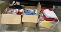 3 Boxes of Women’s Clothing, Fabric.