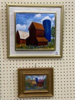 Lot of 2 Framed Count Barn Paintings