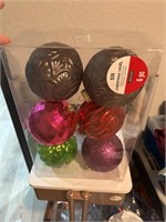 New Open Box- Large Christmas Ornaments
