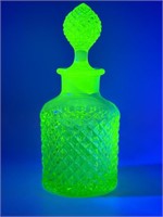 Westmoreland Uranium Glass Bottle w/ Stopper