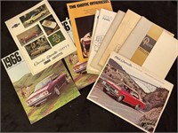 Vintage advertising brochures and catalogs