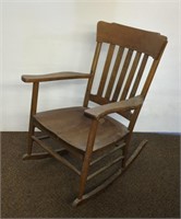 Antique Crocker Chair Co Mission oak rocking chair