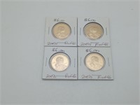 Four Proof 2007's Sacagawea Liberty Dollar Coin