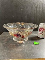 11 inch handpainted fruit bowl 5 inches tall