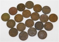 (20) Indian Head Cents - Better Details