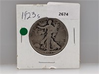 1923-S 90% Silver Walker Half $1 Dollar