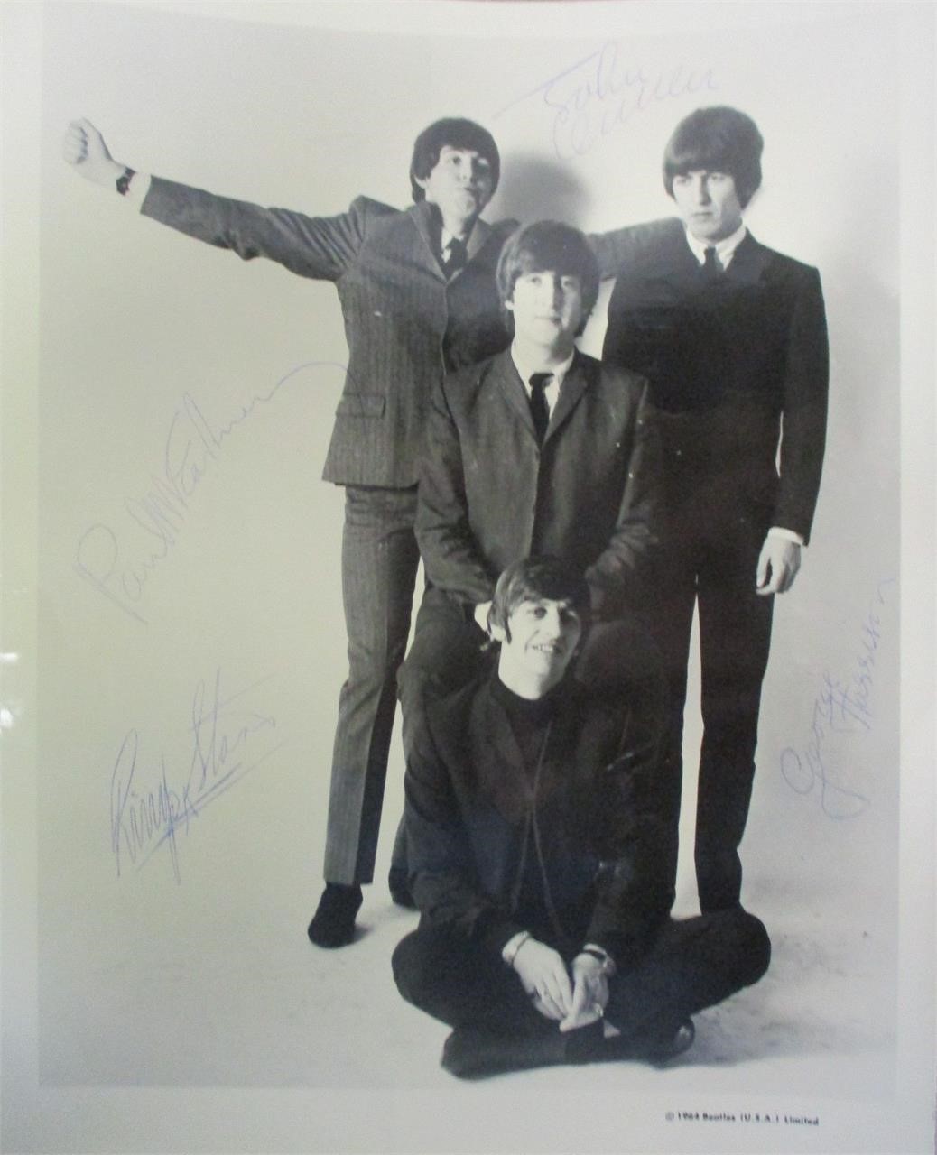 The Beatles Signed Rare 8 x 10 Photograph