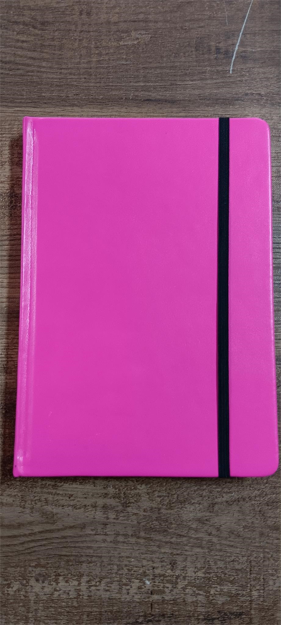 Pink JAM Hardcover Notebook with Elastic Band A17