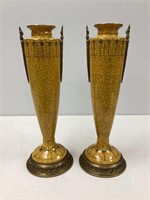 Two Hand-Painted Porcelain Urns