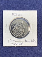 1970 Canadian $.50 coin proof like