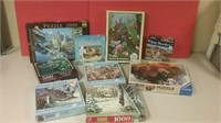 Lot Of 9 Puzzles