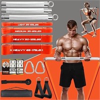 Portable Extra Heavy Home Gym Resistance Band Bar
