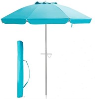 DORTALA 6.5 Ft Beach Umbrella, Portable Patio Umbr